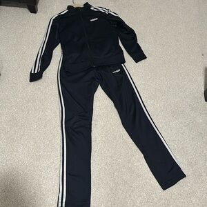 Adidas activewear set (jacket and pants).